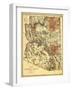 Arizona Territory - Panoramic Map-Lantern Press-Framed Art Print