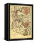 Arizona Territory - Panoramic Map-Lantern Press-Framed Stretched Canvas