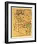 Arizona Territory - Panoramic Map-Lantern Press-Framed Art Print