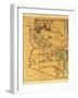 Arizona Territory - Panoramic Map-Lantern Press-Framed Art Print