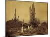 Arizona Territory, Stagecoach With Military Escort 1880-null-Mounted Art Print