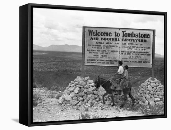 Arizona: Tombstone, 1937-Dorothea Lange-Framed Stretched Canvas