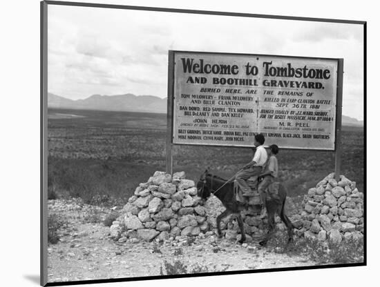 Arizona: Tombstone, 1937-Dorothea Lange-Mounted Giclee Print