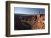 Arizona, Tourists at Overlook to the Colorado River at Horseshoe Bend-David Wall-Framed Photographic Print