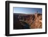 Arizona, Tourists at Overlook to the Colorado River at Horseshoe Bend-David Wall-Framed Photographic Print