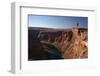 Arizona, Tourists at Overlook to the Colorado River at Horseshoe Bend-David Wall-Framed Photographic Print