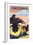 Arizona Vultures-Lantern Press-Framed Art Print