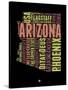 Arizona Word Cloud 1-NaxArt-Stretched Canvas