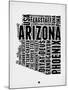 Arizona Word Cloud 2-NaxArt-Mounted Art Print