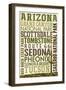 Arizona-Lantern Press-Framed Art Print