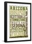 Arizona-Lantern Press-Framed Art Print