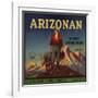 Arizonan Brand - Phoenix, Arizona - Citrus Crate Label-Lantern Press-Framed Art Print