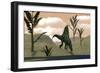 Arizonasaurus Dinosaur Amongst Pachypteris Trees-Stocktrek Images-Framed Art Print