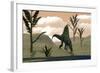 Arizonasaurus Dinosaur Amongst Pachypteris Trees-Stocktrek Images-Framed Art Print