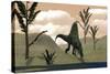 Arizonasaurus Dinosaur Amongst Pachypteris Trees-Stocktrek Images-Stretched Canvas