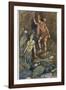 Arjuna and Nymph-Warwick Goble-Framed Photographic Print