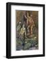 Arjuna and Nymph-Warwick Goble-Framed Photographic Print