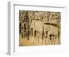 Arjuna's Penance Granite Carvings, Mamallapuram (Mahabalipuram), UNESCO World Heritage Site, India-Tuul-Framed Photographic Print