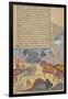 Arjuna Slays Karna, Page from a Copy of the Razmnama, Mughal Period, Dated 1616-17-null-Framed Giclee Print