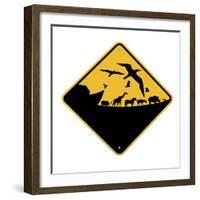 Ark Crossing Sign-J Hovenstine Studios-Framed Giclee Print