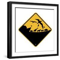 Ark Crossing Sign-J Hovenstine Studios-Framed Giclee Print