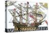 Ark Royal, the Flagship Which Led the English Fleet against the Spanish Armada, c.1588-null-Stretched Canvas