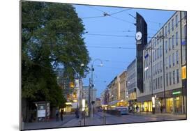 Arkaden Shopping Centre and Tram at Dusk, Gothenburg, Sweden, Scandinavia, Europe-Frank Fell-Mounted Photographic Print