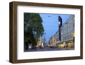 Arkaden Shopping Centre and Tram at Dusk, Gothenburg, Sweden, Scandinavia, Europe-Frank Fell-Framed Photographic Print