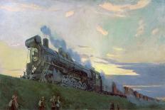 Super Power Steam Engine, 1935-Arkadij Aleksandrovic Rylov-Giclee Print