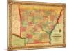 Arkansas - Panoramic Map-Lantern Press-Mounted Art Print