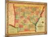 Arkansas - Panoramic Map-Lantern Press-Mounted Art Print