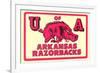 Arkansas Razorback Mascot-null-Framed Art Print