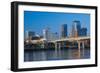 Arkansas River and skyline in Little Rock, Arkansas-null-Framed Photographic Print