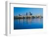 Arkansas River and skyline in Little Rock, Arkansas-null-Framed Photographic Print