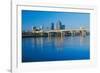 Arkansas River and skyline in Little Rock, Arkansas-null-Framed Photographic Print