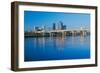 Arkansas River and skyline in Little Rock, Arkansas-null-Framed Photographic Print