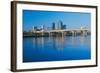 Arkansas River and skyline in Little Rock, Arkansas-null-Framed Photographic Print