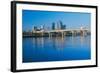 Arkansas River and skyline in Little Rock, Arkansas-null-Framed Photographic Print