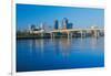 Arkansas River and skyline in Little Rock, Arkansas-null-Framed Photographic Print