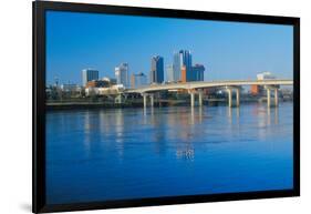 Arkansas River and skyline in Little Rock, Arkansas-null-Framed Photographic Print