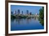 Arkansas River view from North Little Rock, Little Rock, Arkansas-null-Framed Photographic Print