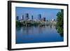 Arkansas River view from North Little Rock, Little Rock, Arkansas-null-Framed Photographic Print