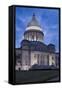 Arkansas State Capitol Exterior at Dusk, Little Rock, Arkansas, USA-Walter Bibikow-Framed Stretched Canvas