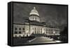 Arkansas State Capitol Exterior at Dusk, Little Rock, Arkansas, USA-Walter Bibikow-Framed Stretched Canvas