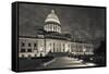 Arkansas State Capitol Exterior at Dusk, Little Rock, Arkansas, USA-Walter Bibikow-Framed Stretched Canvas