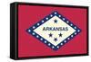 Arkansas State Flag-Lantern Press-Framed Stretched Canvas