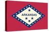 Arkansas State Flag-Lantern Press-Stretched Canvas