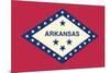 Arkansas State Flag-Lantern Press-Mounted Art Print