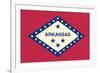 Arkansas State Flag-Lantern Press-Framed Premium Giclee Print