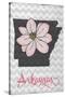 Arkansas - State Flower - Apple Blossom-Lantern Press-Stretched Canvas